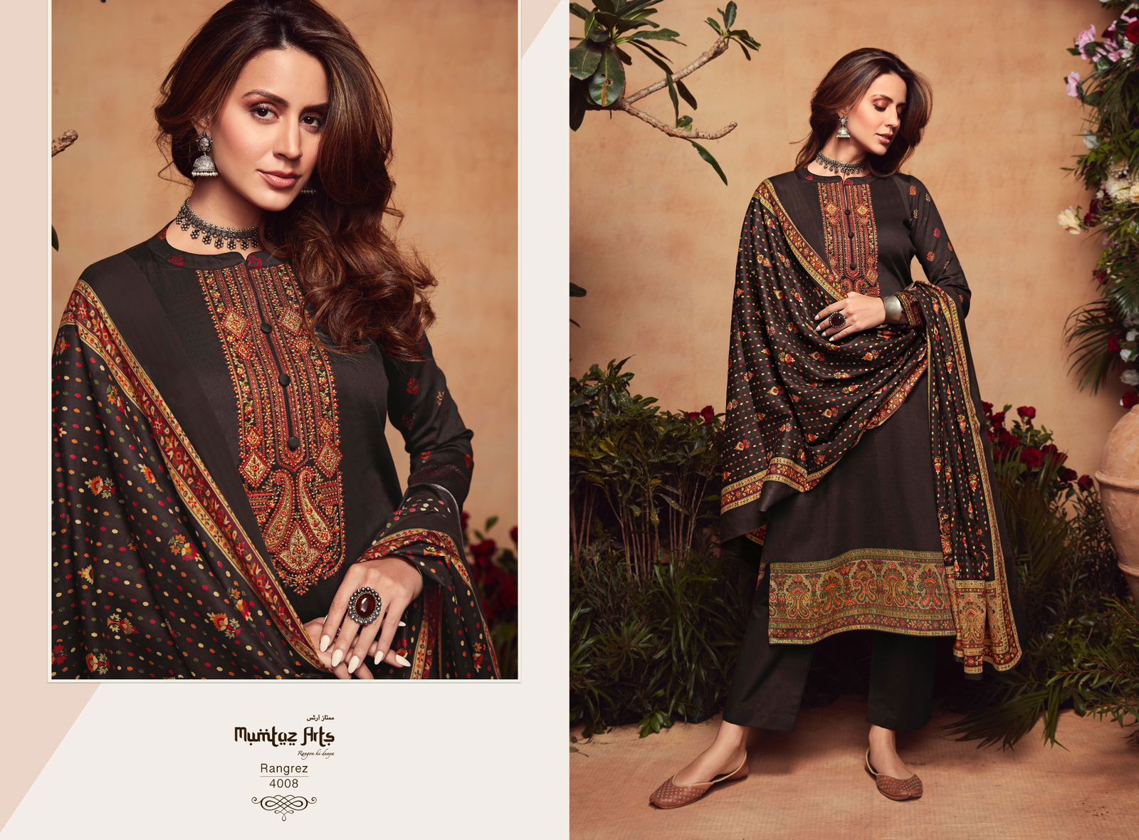 Rangrez By Mumtaz 4001-4008 Dress Material Catalog